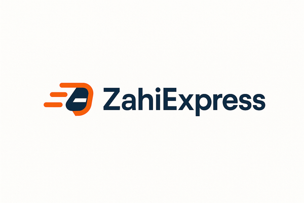 ZahiExpress Header and Logo - contemporary styling 